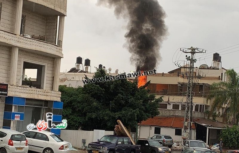 عاجل : فيديو: اندلاع حريق في احد اليبوت بالحي الغربي من المدينة  وشرطي يلقي بنفسه وسط النيران لينقذ طفل ..وقوات الاطفائية في طريقها 